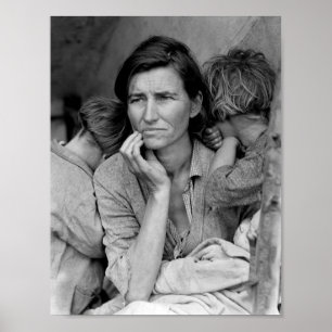 Migrant Mor - Florence Thompson and Children - Poster