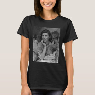 Migrant Mor Nipomo California av Dorothea Lange T Shirt