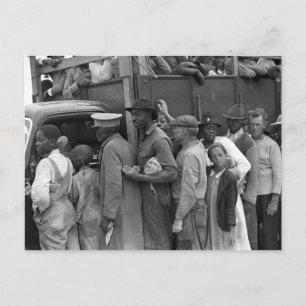 Migrantarbetare för grönsaker: 1939 vykort