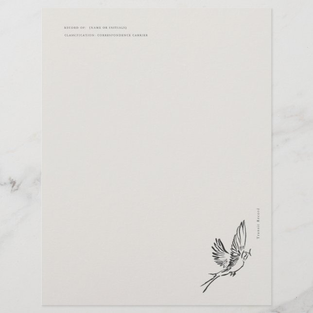 Migratory Swallow- Naturalist Menagerie Archive  Brevhuvud (Framsida)