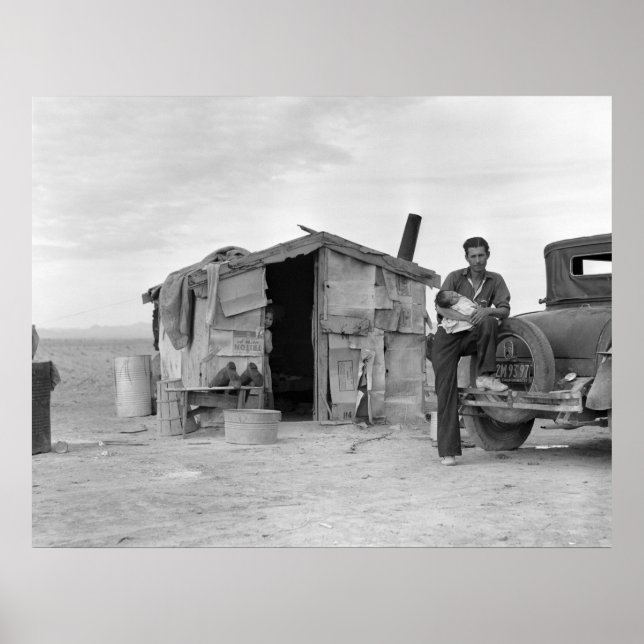 Migrerande mexikansk arbetare: 1937 poster (Framsidan)