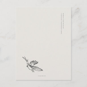 Migrerande svala - Naturalist Menagerie Archive Vykort