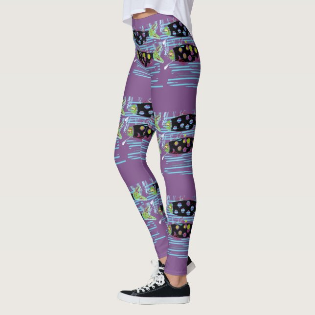 migrerar Thunder_Cove-lila Leggings (Vänster)
