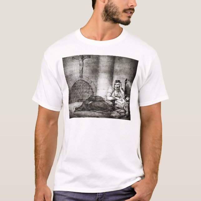 Miguel de Cervantes Saavedra T Shirt (Framsida)