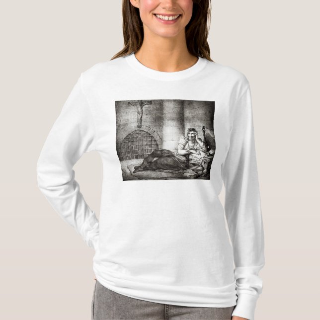 Miguel de Cervantes Saavedra Tee Shirt (Framsida)