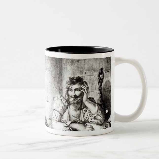 Miguel de Cervantes Saavedra Två-Tonad Mugg (Höger)