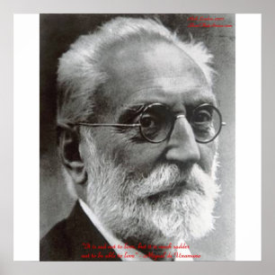 Miguel de Unamuno Känner Till Att Älska Citat Affi Poster