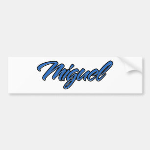 Miguel Namn blue Aufkleber Sticker Autoaufkleber Bildekal