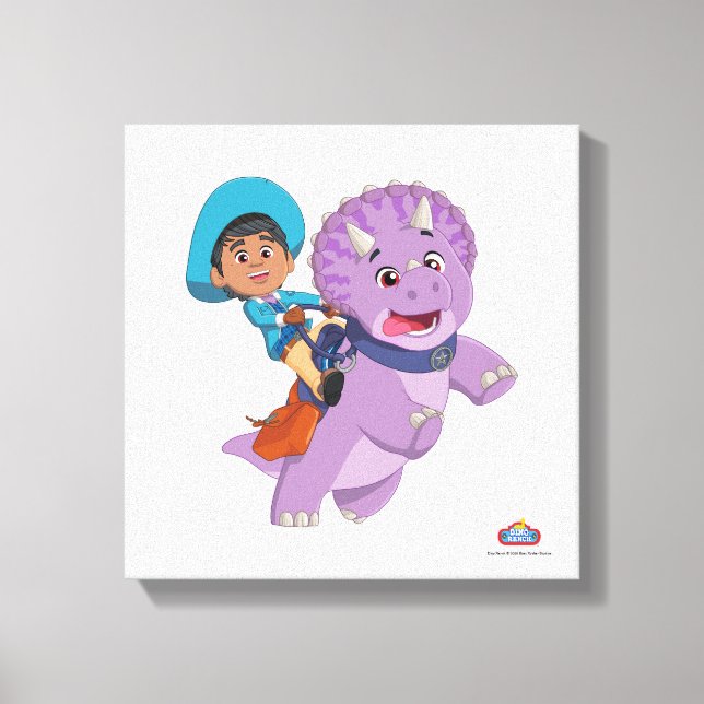 Miguel och Tango | Dino Ranch Canvastryck (Framsida)