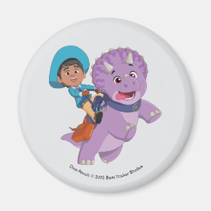 Miguel och Tango   Dino Ranch Magnet