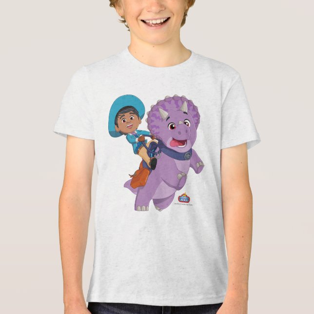 Miguel och Tango | Dino Ranch T Shirt (Framsida)