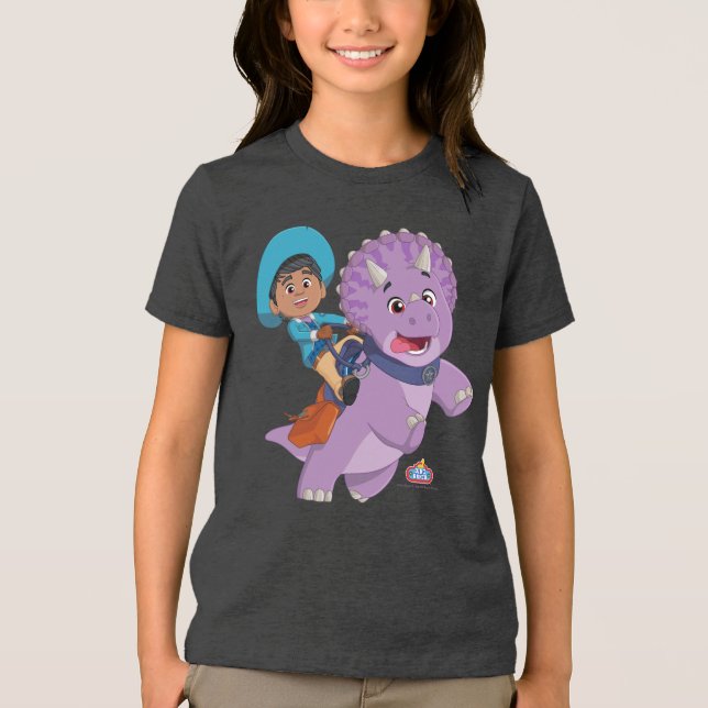 Miguel och Tango | Dino Ranch T Shirt (Framsida)