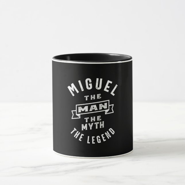 Miguel Personlig Namn Birthday Gift Mugg (Center)
