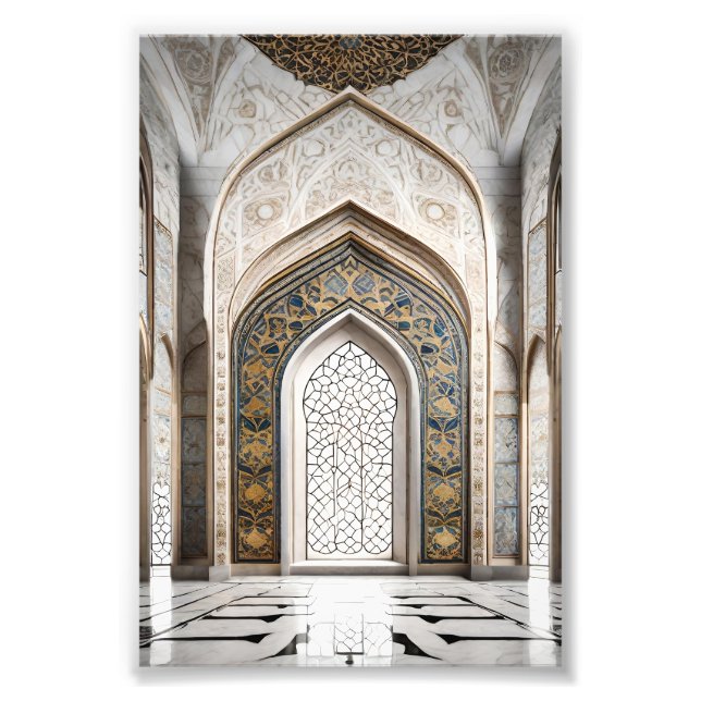 Mihrab - Riktning för qibla Fototryck (Framsidan)