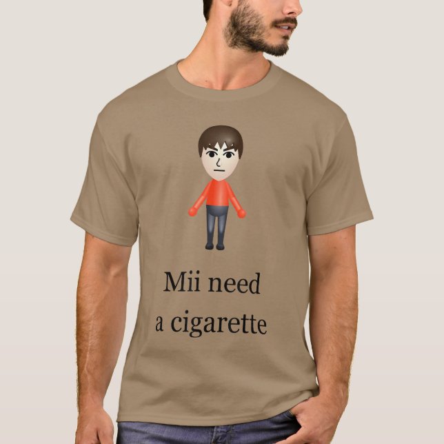 MII Behöver en cigarett pojke T Shirt (Framsida)