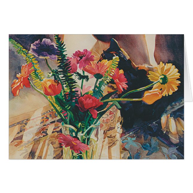 "Mija morgon ", Hälsningskort (Framsidan Horizontal)