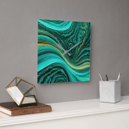 "Mijas" Lagrar av safir och solsken Fyrkantig Klocka