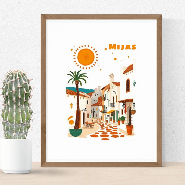 Mijas Spanien semester Andalucia Costa sol  Poster (Skapare uppladdad)