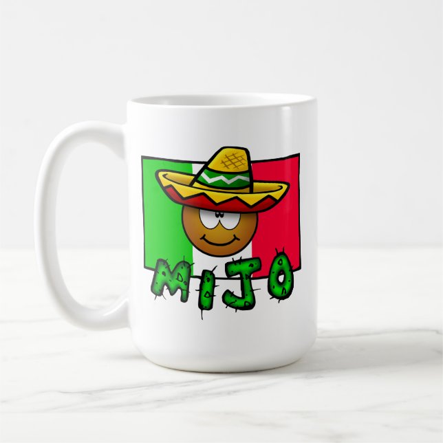 Mijo - Cute Little Mexican Kid Wearing Sombrero Kaffemugg (Vänster)