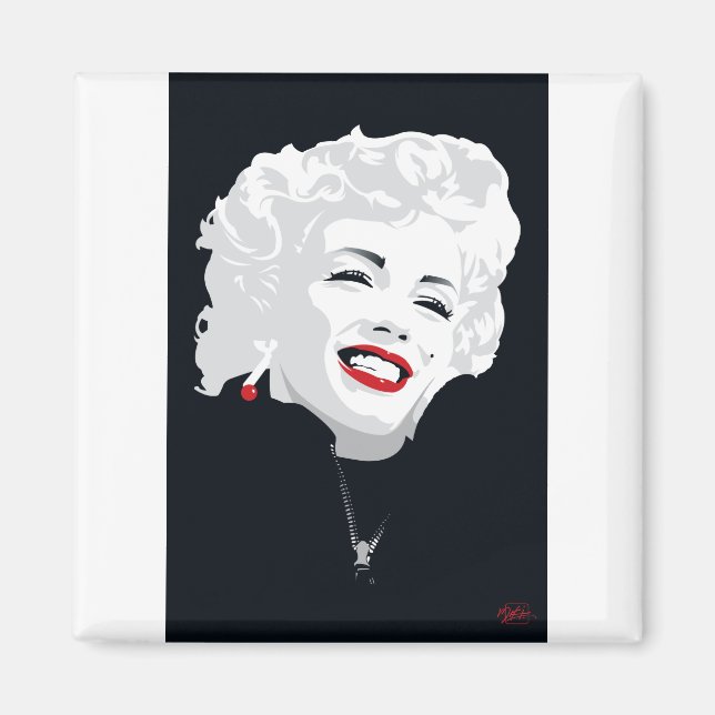 MIK05BW Miki Marilyn.tif Magnet (Framsidan)