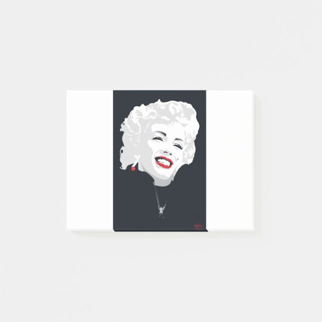 MIK05BW Miki Marilyn.tif Post-it Block (Framsida)