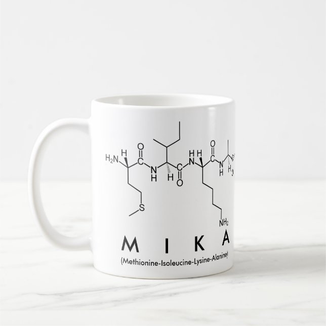 Mika peptide namn mugg (Vänster)