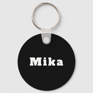 Mika schwarz weiß nyckelring