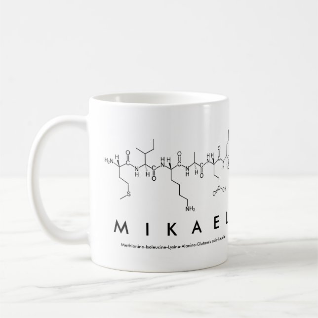 Mikael peptide namn mugg (Vänster)