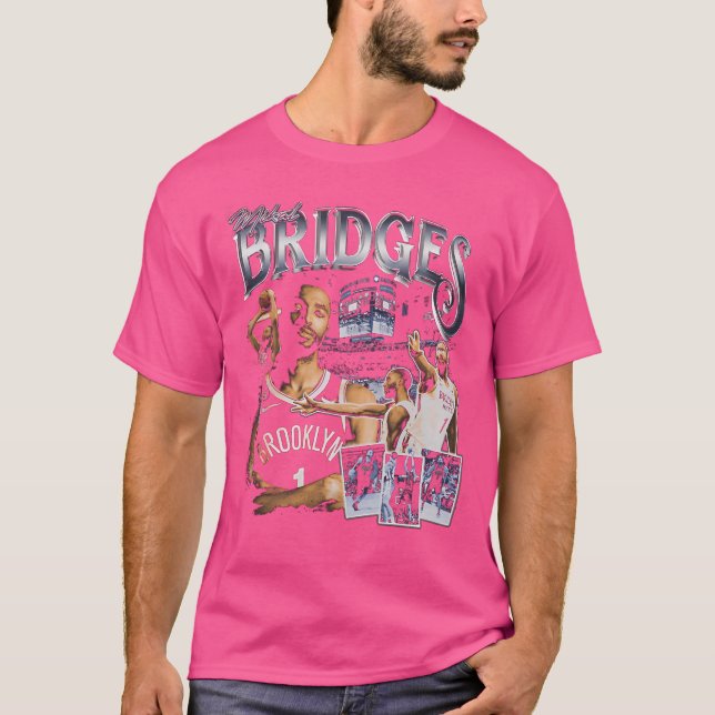 Mikal Bridges Vintage Bootleg T Shirt (Framsida)