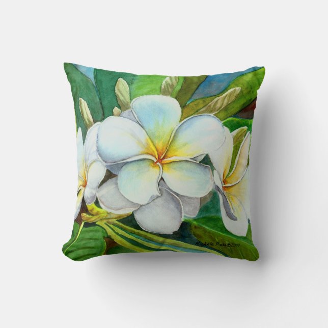 Mikalas favorit- Plumeria Kudde (Framsida)