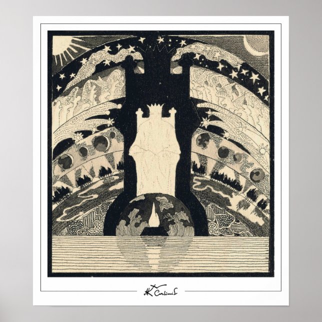 Mikalojus Konstantinas Ciurlionis Zedign Art Post  Poster (Framsidan)