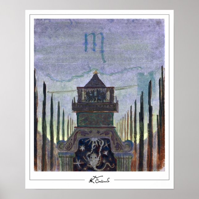 Mikalojus Konstantinas Ciurlionis Zedign Art Post  Poster (Framsidan)