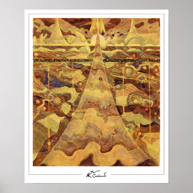 Mikalojus Konstantinas Ciurlionis Zedign konst pos Poster (Framsidan)