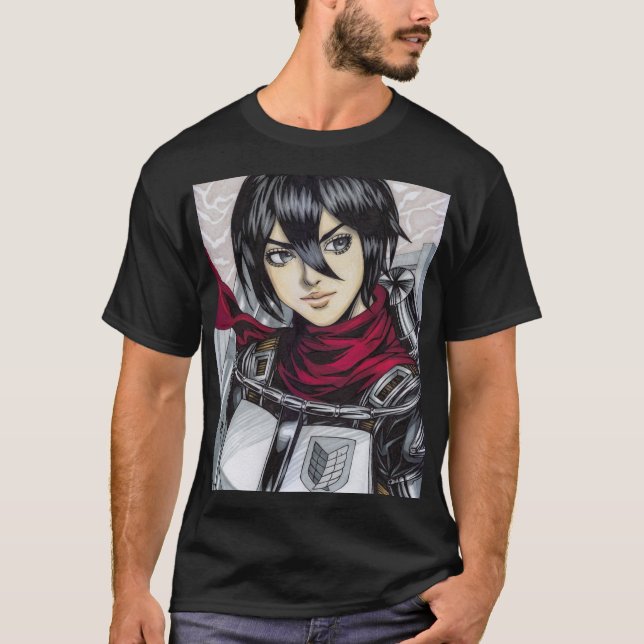 Mikasa Ackerman T Shirt (Framsida)