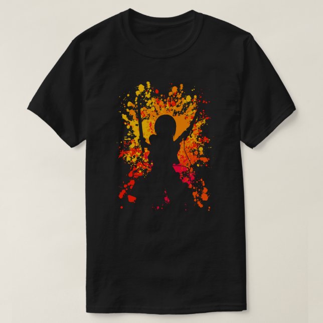 Mikasa målar den SplatterAnimeManga skjortan Tee Shirt (Design framsida)