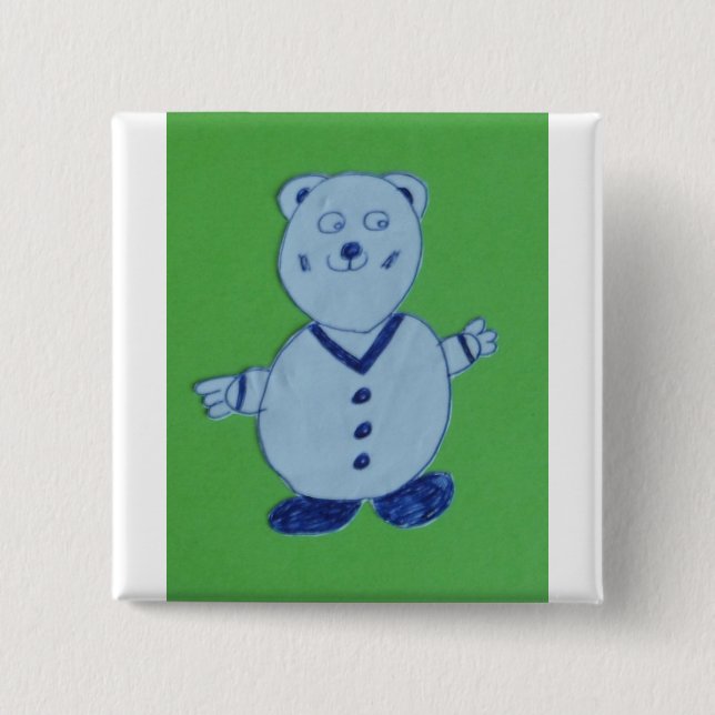 Mike 5,1 cm (2 tum) Square Badge Knapp (Framsida)