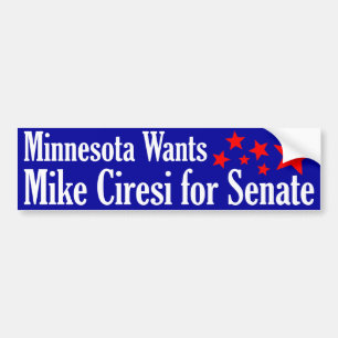 Mike Ciresi för senat Bildekal