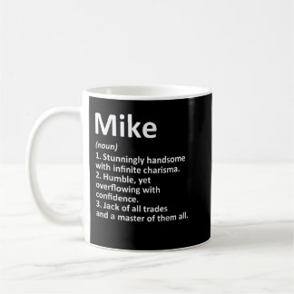 MIKE Definition Personlig Namn Funny Birthday G Kaffemugg