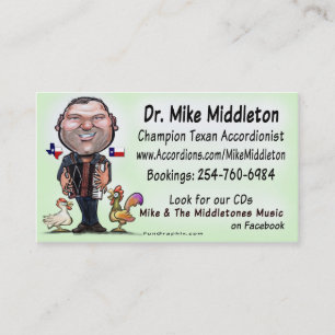 Mike & den Middletones musiken Visitkort