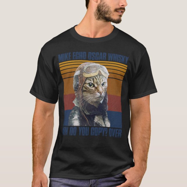 Mike Echo Oscar Whisky Hur kopierar du Over_fullpr T Shirt (Framsida)