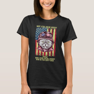 Mike Echo Oscar Whisky Hur kopierar du Pilot Cat U T Shirt