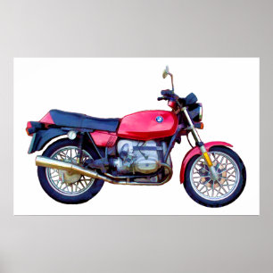 Mike Garrett motorcykel Poster