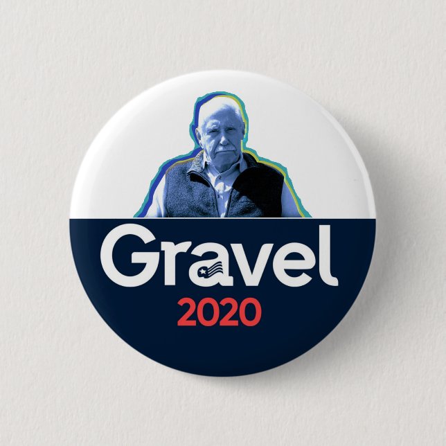 Mike Gravel 2020 Knapp (Framsida)