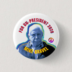 Mike Gravel för Un-president 2020 Knapp