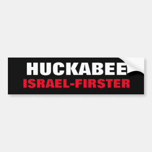 Mike Huckabee Israel Först Löftesbrott USA Pollard Bildekal