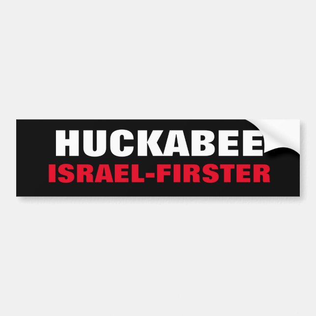 Mike Huckabee Israel Först Löftesbrott USA Pollard Bildekal (Framsidan)