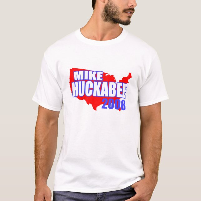Mike Huckabee röd Amerika T-tröja 2008 Tee (Framsida)