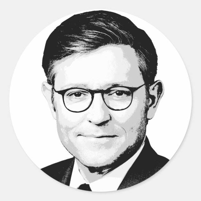 Mike Johnson Runt Klistermärke (Framsida)