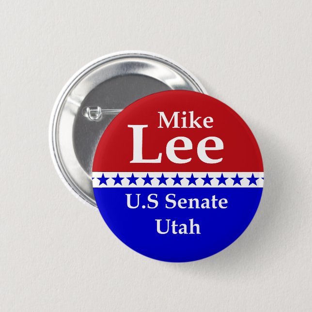 Mike Lee US Senate Utah 2022 Knapp (Framsida & baksida)