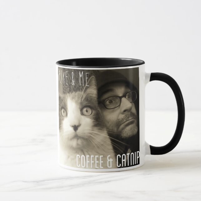 Mike & mig kaffe & Catnip/sånger för att ta sig en Mugg (Höger)